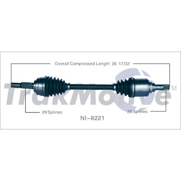 Surtrack Axle Cv Axle Shaft, Ni-8221 NI-8221 - main